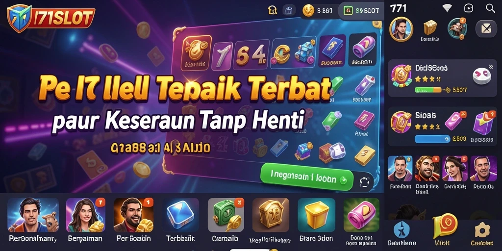 Tampilan gameplay 171SLOT yang penuh warna dan menyenangkan.
