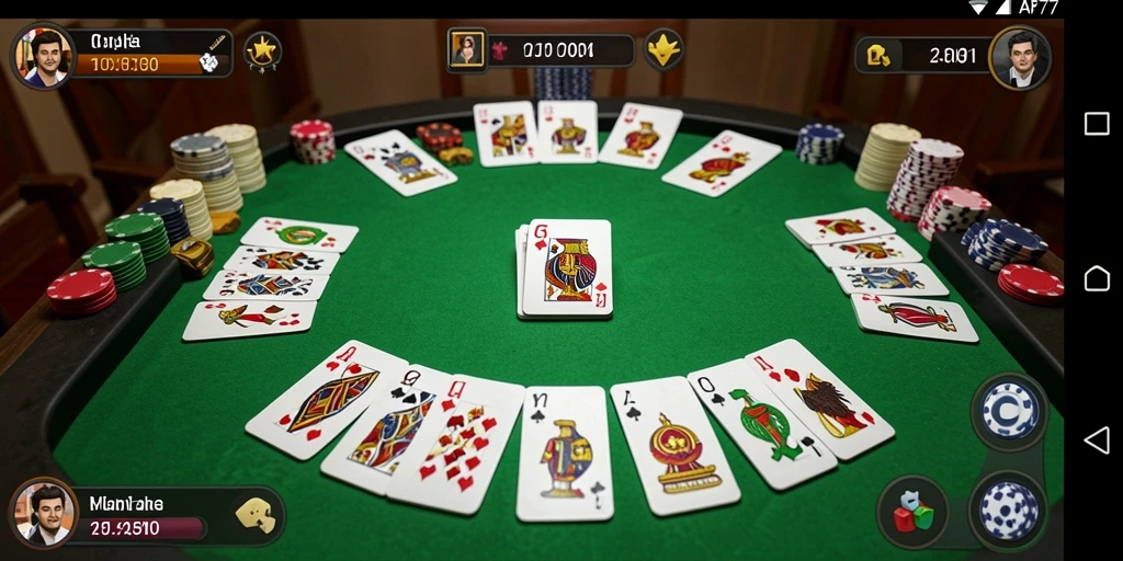 Screenshot gameplay Gaple yang seru dan interaktif.
