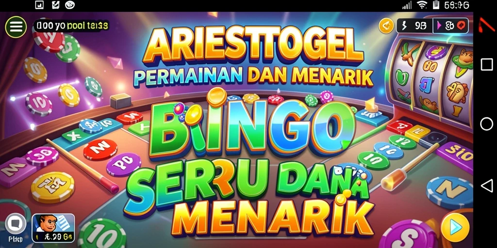Tampilan gameplay ARIESTOGEL yang seru dan menarik dalam permainan Bingo.