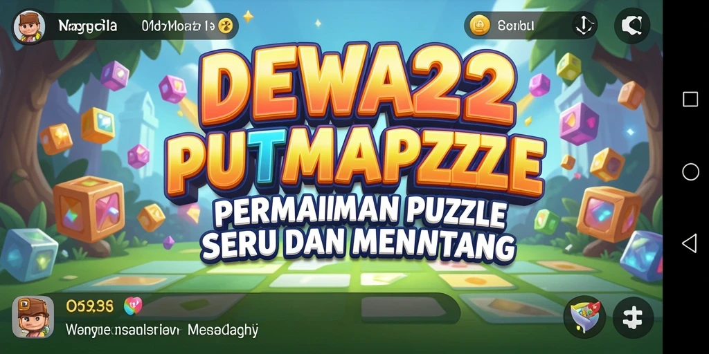 Screenshot gameplay DEWA22 menunjukkan tantangan Puzzle yang menarik.