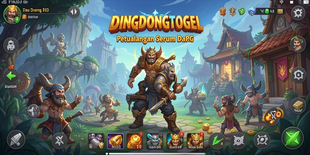 Tampilan gameplay RPG DINGDONGTOGEL yang seru dan interaktif.