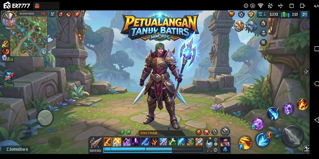Screenshot ER777 menampilkan aksi seru dalam pertempuran MMORPG.