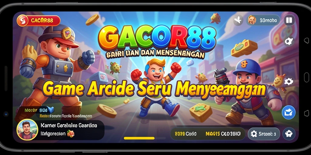 Screenshot GACOR88 menampilkan aksi seru dalam gameplay Arcade.