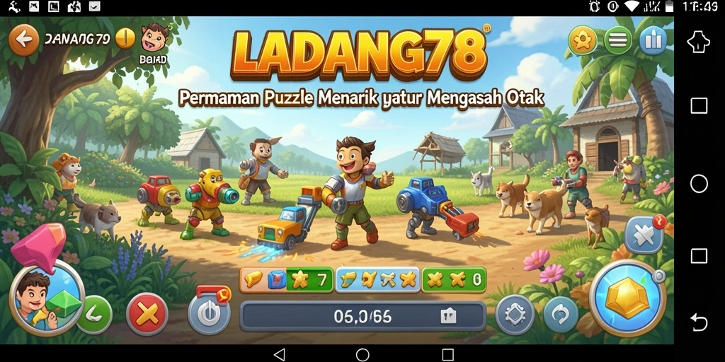 Gambaran gameplay seru dari LADANG78 yang menantang pikiran.