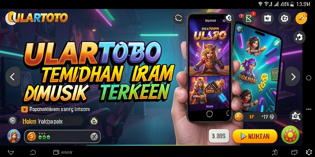 Screenshot gameplay ULARTOTO dengan fitur musik menakjubkan.